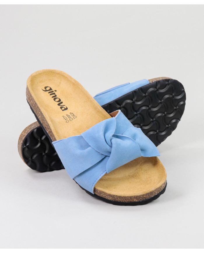 Blue Slippers of Lady Ginova with Lace