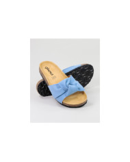 Blue Slippers of Lady Ginova with Lace