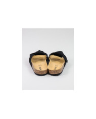 Chinelos Pretos de Senhora Ginova com Laço