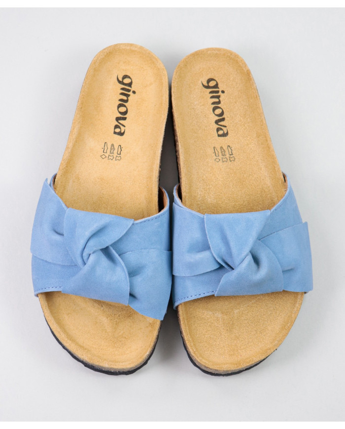 Blue Slippers of Lady Ginova with Lace