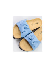 Blue Slippers of Lady Ginova with Lace