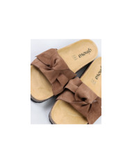 Slippers Camel de Senhora Ginova with Lace