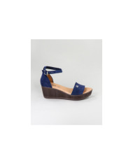 Blue Sandals by Madame Ginova Closed Back