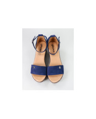 Blue Sandals by Madame Ginova Closed Back