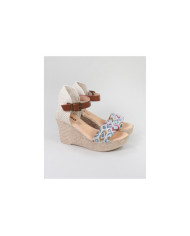 Lady Ginova Multicolor Sandals with Buckle