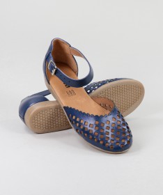 Sandálias Azuis de Senhora Ginova Perfuradas