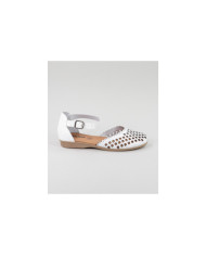 Sandálias Brancas de Senhora Ginova Perfuradas