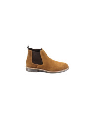 Botas de Homem em Camel com Duplo Elástico Ginova