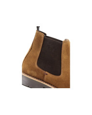 Botas de Homem em Camel com Duplo Elástico Ginova