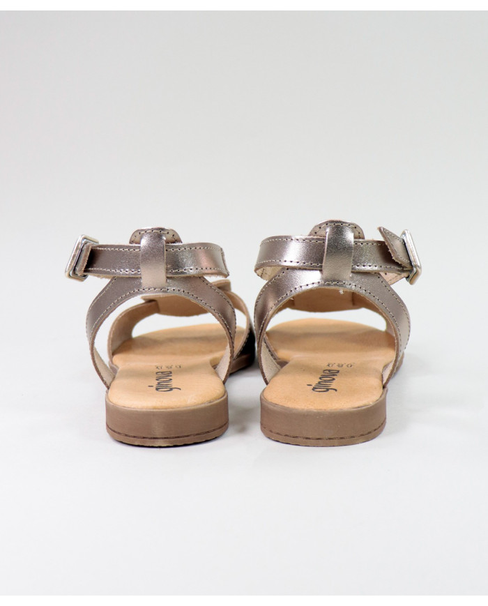 Lower sandals of Lady Ginova with Frontal Aplique