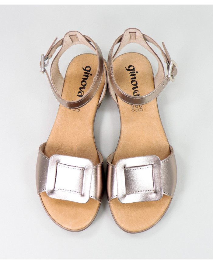 Lower sandals of Lady Ginova with Frontal Aplique