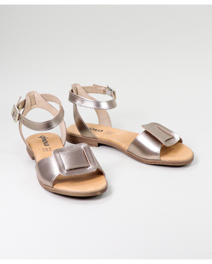 Lower sandals of Lady Ginova with Frontal Aplique