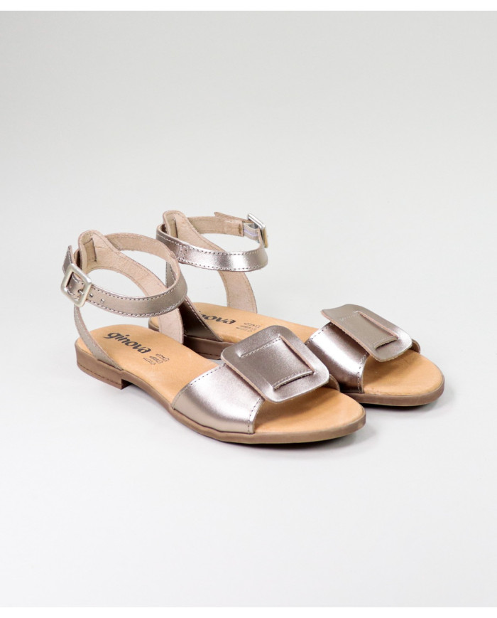 Lower sandals of Lady Ginova with Frontal Aplique