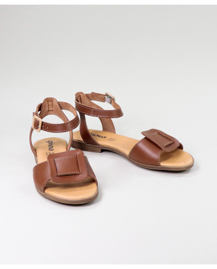 Lower sandals of Lady Ginova with Frontal Aplique