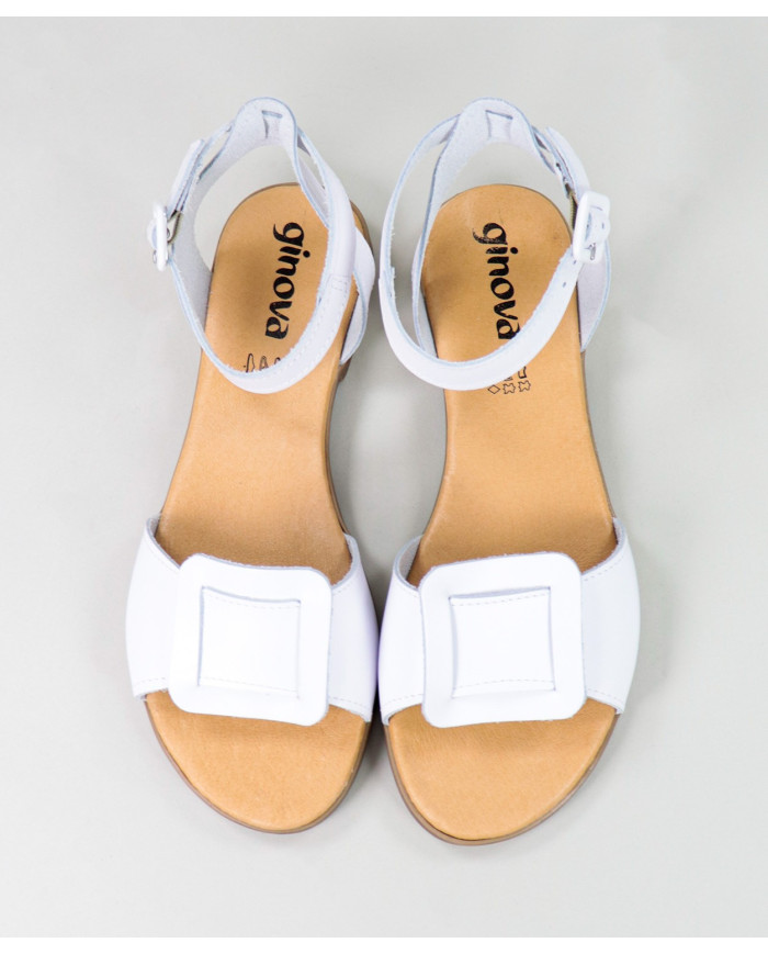 Lower sandals of Lady Ginova with Frontal Aplique