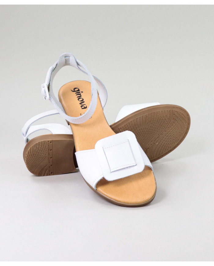 Lower sandals of Lady Ginova with Frontal Aplique