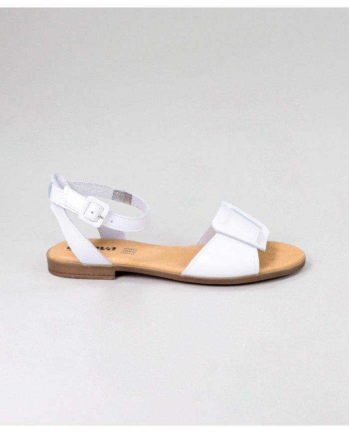 Lower sandals of Lady Ginova with Frontal Aplique