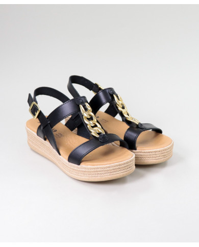 Sandalias Lady Ginova con Cadena de Oro