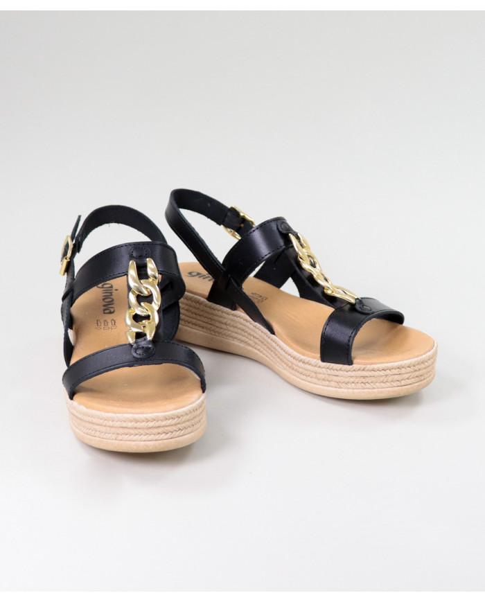 Sandalias Lady Ginova con Cadena de Oro