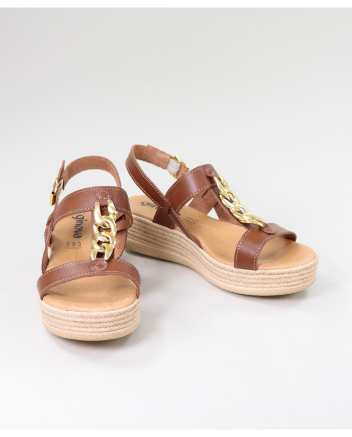 Sandals Lady Ginova with Golden Chain