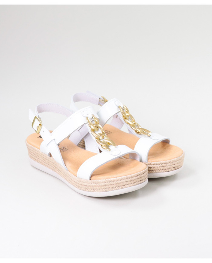 Sandalias Lady Ginova con Cadena de Oro