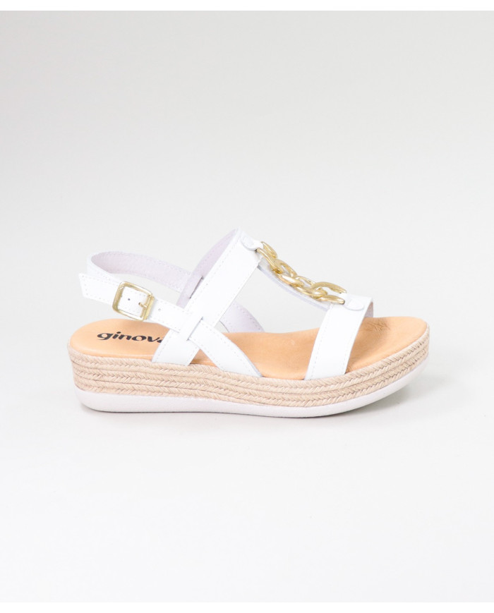 Sandálias Senhora Ginova com Corrente Dourada