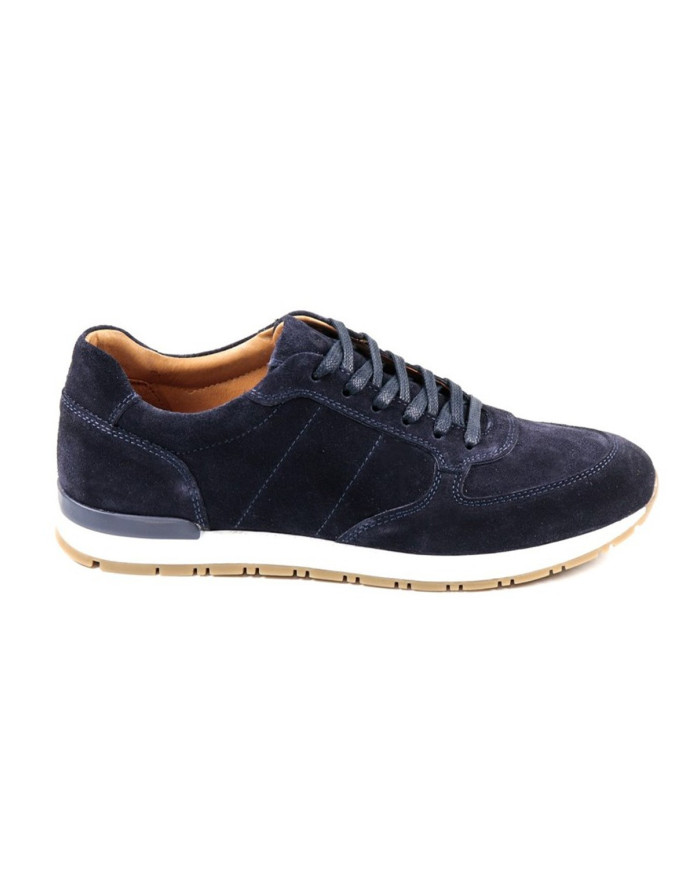 Men's shoes in Blue with Rubber Sole Ginova