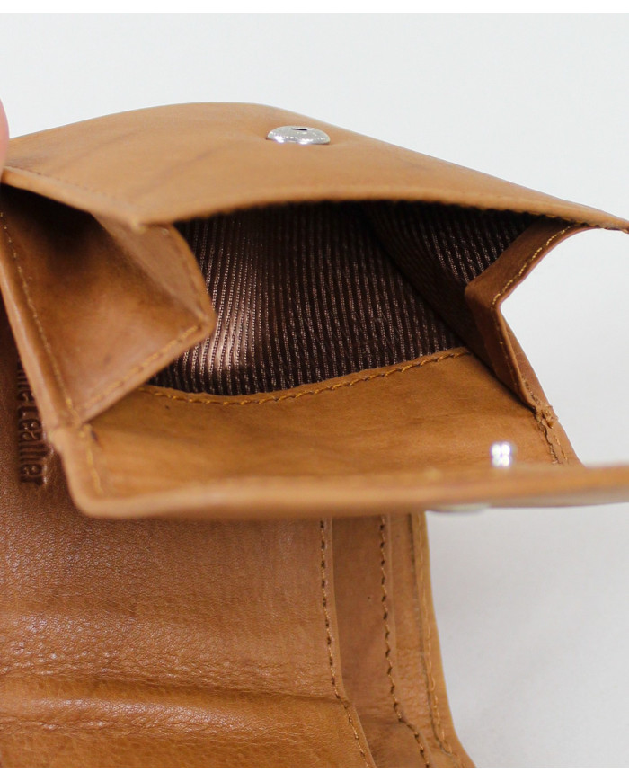 Wallet Hombres Cuero con Puerta-Moedas