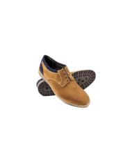 Men's Casual Camel Shoes with Two Tonalities Ginova