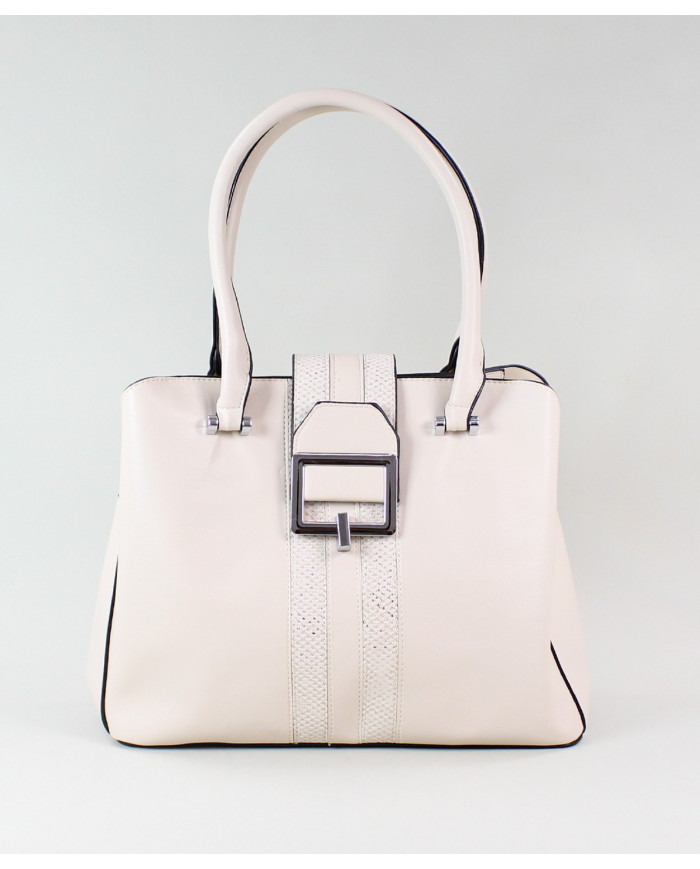 Lady Beige Bag con Buckle