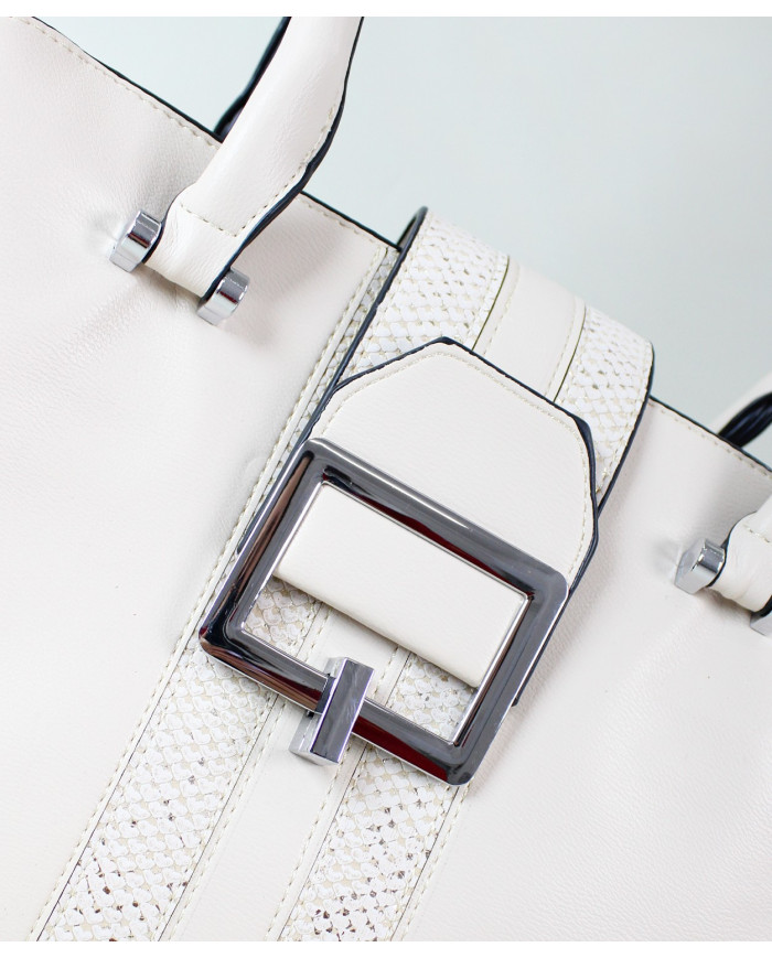 Lady Beige Bag con Buckle