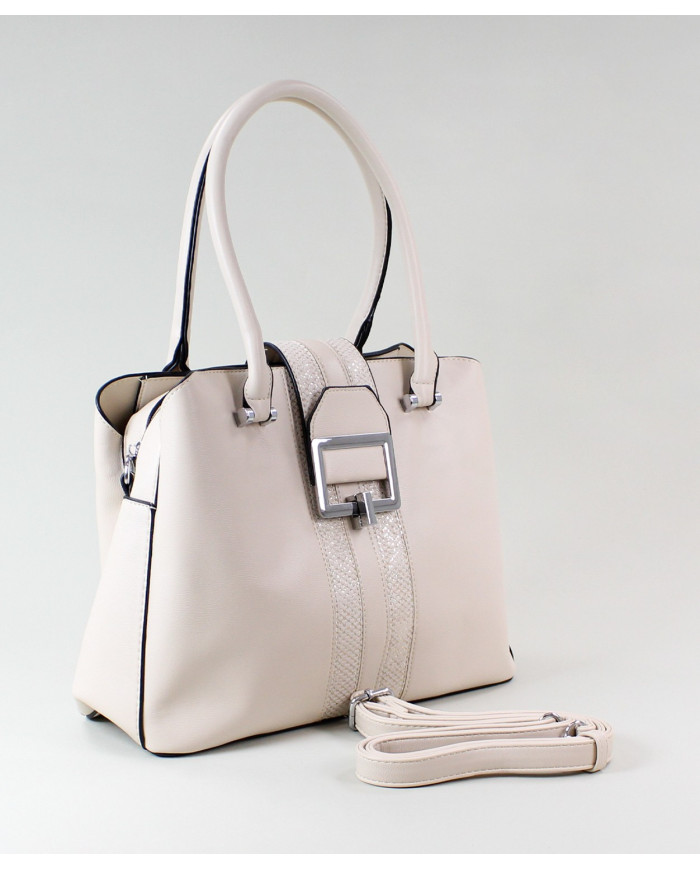 Lady Beige Bag with Buckle