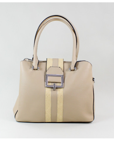 Mala Taupe de Senhora com Fivela