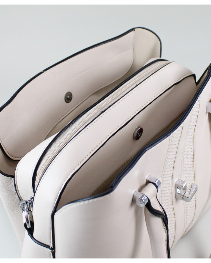 Lady Beige Bag with Buckle