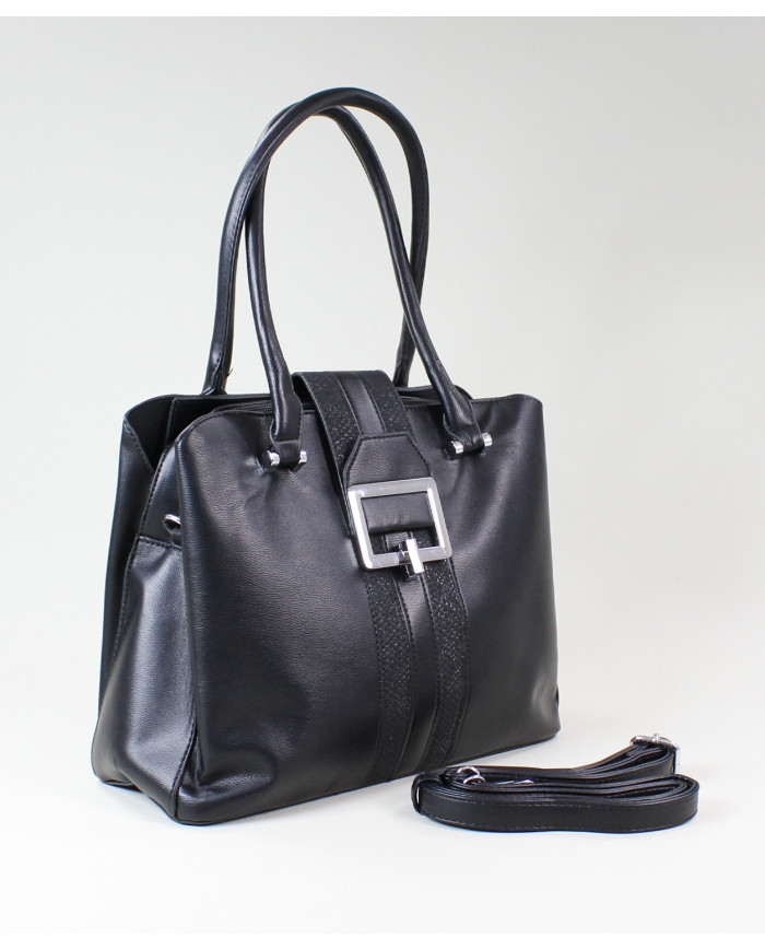 Black Lady Bag with Buckle