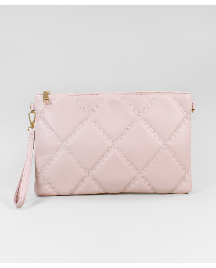 Pink Female Clutch with Removable Handle