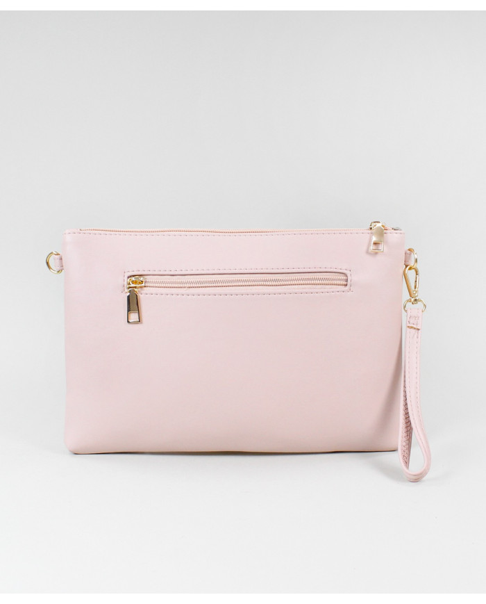 Pink Female Clutch with Removable Handle