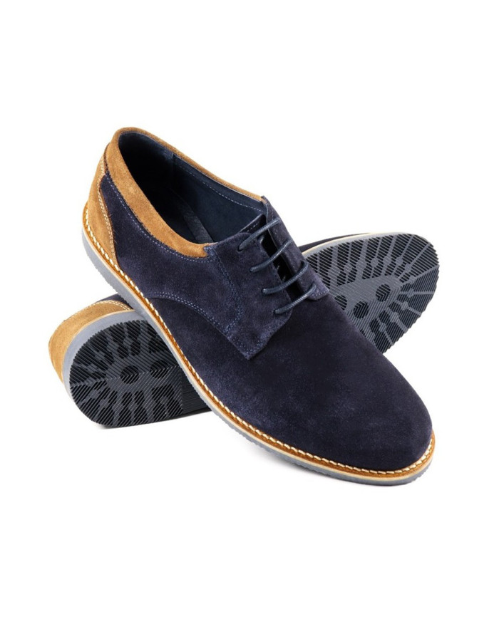 Blue Casual Men Shoes with Two Tonalities Ginova
