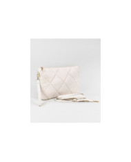 Clutch Women Beige with Removable Handle