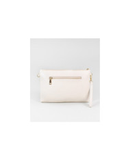 Clutch Feminina Bege com Alça Removível