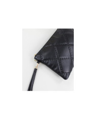 Embrague femenino negro con mango extraíble