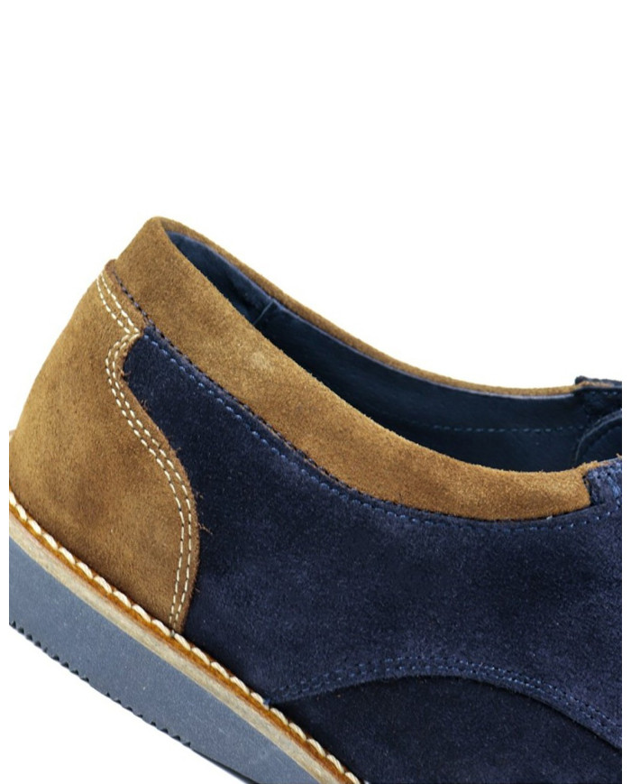 Blue Casual Men Shoes with Two Tonalities Ginova