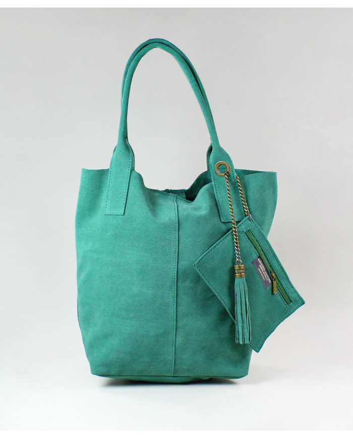 Green Lady's Bag in Skin
