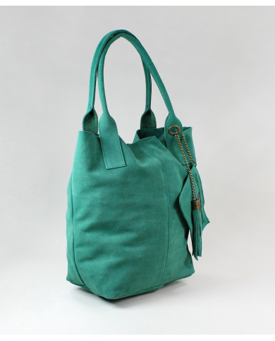 Green Lady's Bag in Skin