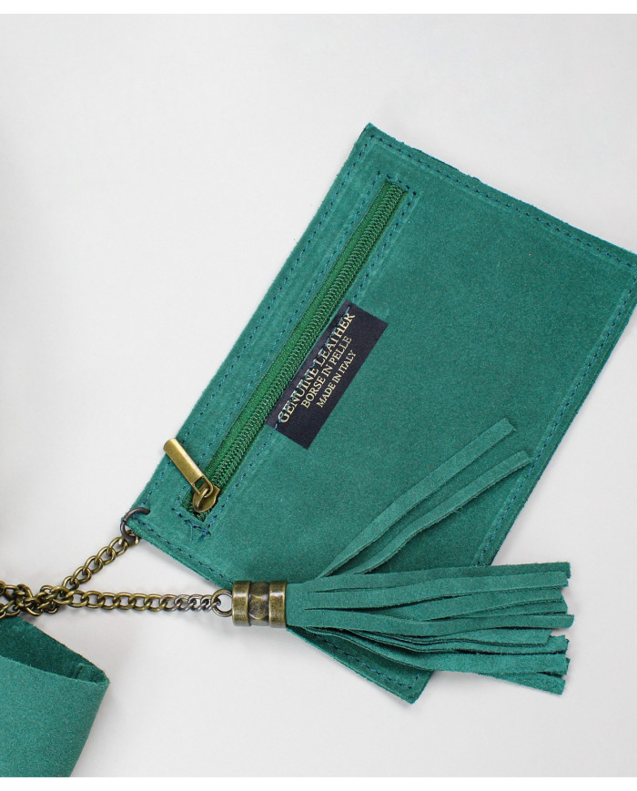 Green Lady's Bag in Skin