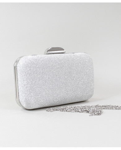 Pochete Prata Elegante com Brilho