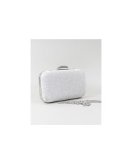 Pochete Prata Elegante com Brilho