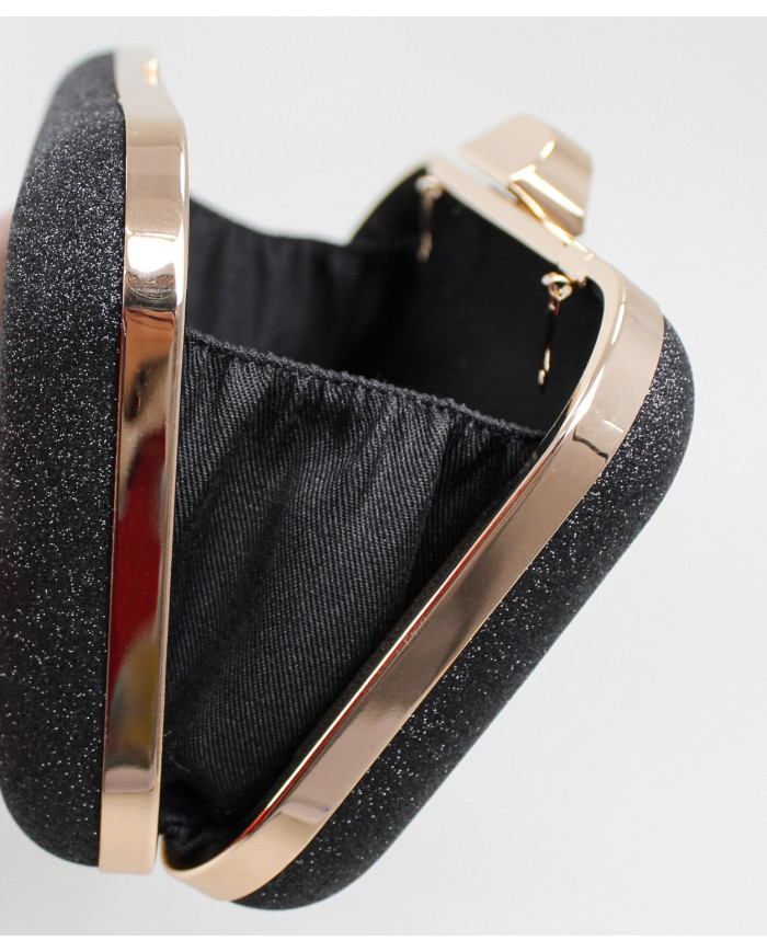 Pochete Preta Elegante com Brilho