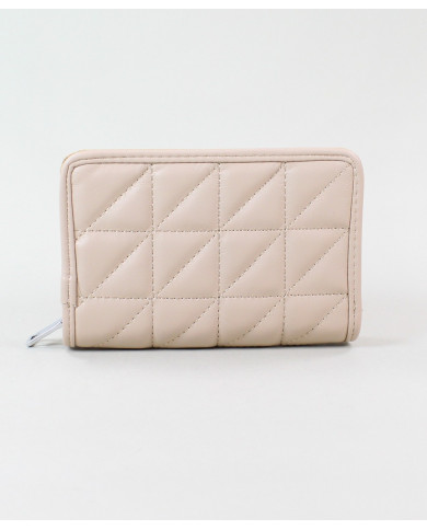 Damas Taupe Wallet con costuras