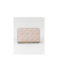 Ladies Taupe Wallet with Seams